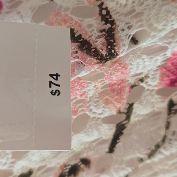 RABBIT RABBIT RABBIT DESIGNS WOMEN'S PLUS SIZE PINK & WHITE FLORAL DRESS SIZE 16 - Picture 8 of 16